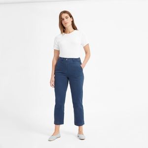 Everlane Straight-Leg Crop in Royal Blue